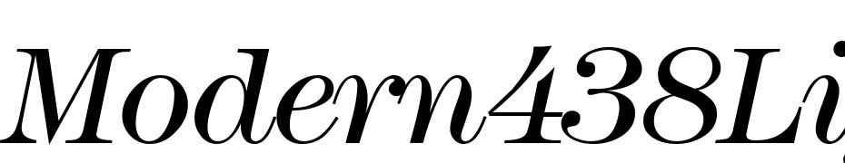 Modern438Light Regular Italic Font Download Free